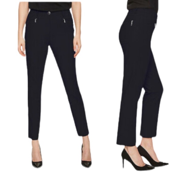 Atelier Gardeur Pants - Atelier Gardeur Black Dina Slim Trouser Pants Size 12